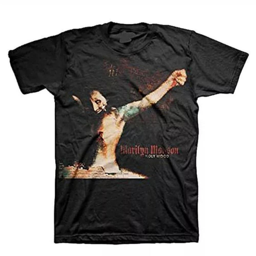Marilyn Manson Holy Wood Album Cover Gothic Unisex Tshirt Gift